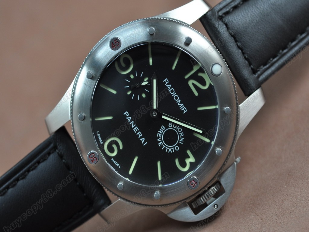 沛納海【男性用】 Radiomir 47mm SS/LE Black Dial Asia自動機芯搭載7