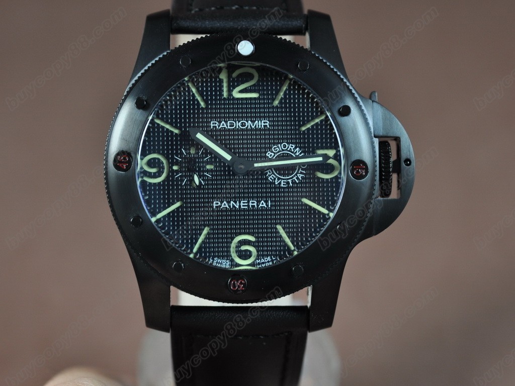 沛納海【男性用】 Radiomir 47mm SS/LE Black Dial Asia 自動機芯搭載4