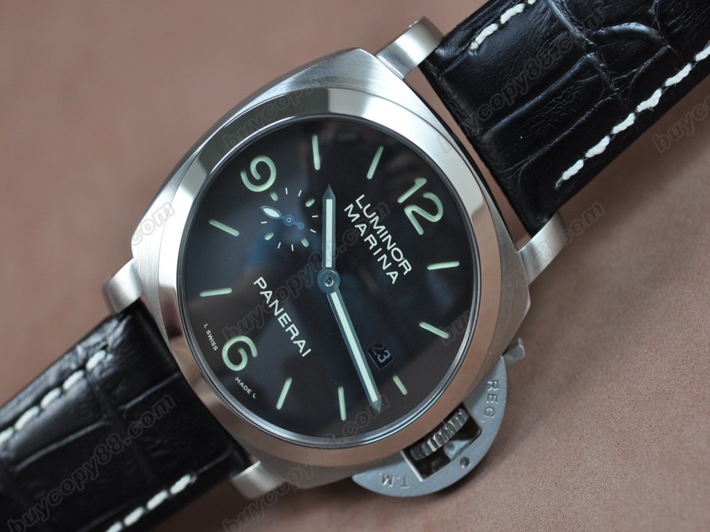 沛納海【男性用】Luminor Marina 44mm SS/LE Black dial Asia21J 自動機芯搭載4