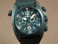 Bell&Ross【男性用】BR-02ChronoPVD/RUBlkNum/StkAsia7750自動機芯搭載