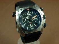 Bell&Ross【男性用】BR-02ChronoSS/RUBlkNum/StkAsia7750オートマチック搭載