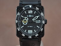 Bell&Ross【男性用】BR03PVD/RUFrenchAirForceBlackDialAsiaEta2824-2自動機芯搭載