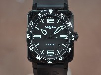 Bell&Ross【男性用】BR03PVD/RUBlackDialAsiaEta2824-2自動機芯搭載