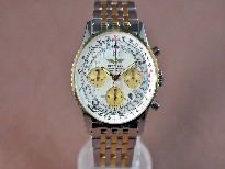 百年靈【男性用】NavitimerTTWhiteDialAsia7750Chrono自動機芯搭載