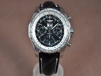 百年靈【男性用】Bentley6.75BigDateChronoLEBlackAsia7750自動機芯搭載