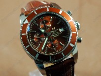 百年靈【男性用】SuperoceanHeritageChronoSS/LEBrownAsia7750自動機芯搭載