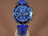 百年靈【男性用】SuperoceanHeritageChronoSS/LEBlueAsia7750自動機芯搭載