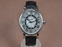 卡地亞【男性用】RotondeSSSilverdialSwissEta2824-2自動機芯搭載