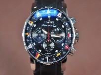 崑崙錶【男性用】Admiral'sCupChronographSS/RUBlackAsia7750自動機芯搭載