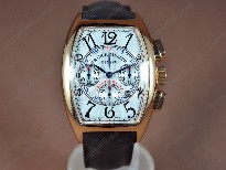 法蘭克穆勒【男性用】CasablancaChronographeRG/LEWhiteA-7750自動機芯搭載．振頻每小時28,800次