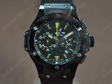 御博HublotBigBangPVDCeramicBelBlackJ-0S20石英錶