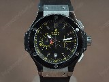 御博HublotBigBangSSCeramicBelBlackJ-0S20石英錶