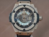 御博HublotBigBangKingPower玫瑰金/RUSkeletondialA-7750Chrono自動機芯搭載