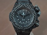 御博HublotKingPowerOceangraphic4000mCarbonFibreRUBlackA2824-2自動機芯搭載