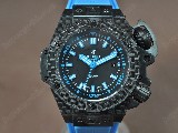 御博HublotKingPowerOceangraphic4000mCarbonFibreRUBlackA2824-2自動機芯搭載