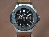 御博HublotBigBang44mmSSCeramicBezelBlackdialA-7750自動機芯搭載