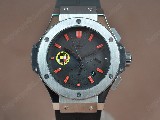 御博HublotBigBang44mmSS/RUBlackdialAsia自動機芯搭載