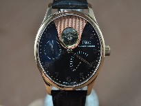 IWC【男性用】PortuguesePowerReserveRG/LEBlackAsian自動機芯搭載