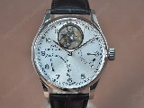 IwcPortugeseMystereSS/LESilverwhitedialTourbillonManualHandwind陀飛輪錶