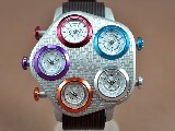 Jacob&CoFiveTimeZonesSS/RUJap石英機芯搭載