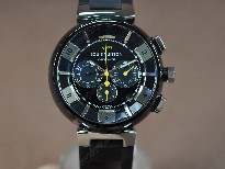 路易威登【男性用】Tambour227ChronoPVD/RUBlkA-7750自動機芯搭載．振頻每小時28,800次