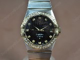 歐米茄OmegaConstellation39mm18KWrappedTTBlackDialA-2824-2自動機芯搭載