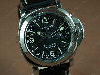 沛納海WatchesLuminorGMTSS/LE黑文字盤亞洲2836-2自動機芯搭載28800bph