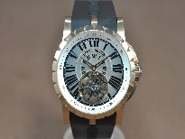 豪爵錶【男性用】ExcaliburTourbillonRG/RUSilverdialAsianManual手上鏈搭載