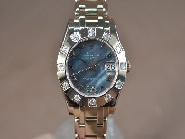 勞力士【女性用】DateJustMid34mmFullRGWhiteDialA-2836-2自動機芯搭載