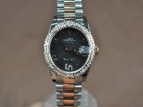 勞力士【男性用】DateJust36mmTTDiamondsWhiteDialA-2836-2自動機芯搭載