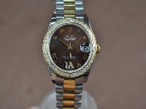 勞力士【男性用】DateJust36mmTTWhiteDialA-2836-2自動機芯搭載