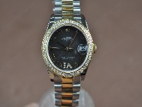 勞力士【男性用】DateJust36mmTTDiamondsWhiteDialA-2836-2自動機芯搭載