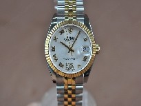 勞力士【男性用】DateJust36mmTTWhiteDialA-2836-2自動機芯搭載