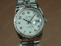 勞力士【男性用】DateJust36mmSS/SSWhiteDialA-2836-2自動機芯搭載