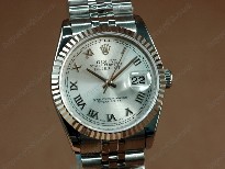 勞力士【男性用】DateJust36mmSS/SSWhiteDialA-2836-2自動機芯搭載