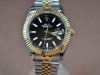 勞力士【男性用】DateJust36mmTTWhiteDialA-2836-2自動機芯