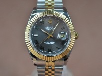 勞力士【男性用】DateJust36mmTTWhiteDialA-2836-2自動機芯