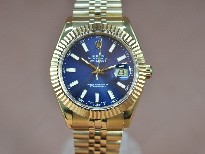 勞力士【男性用】DateJust41mmFullYGWhiteDialA-2836-2自動機芯搭載