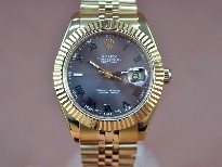 勞力士【男性用】DateJust41mmFullYGWhiteDialA-2836-2自動機芯搭載