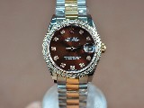 勞力士【男性用】DateJust36mmTTDiamondsWhiteDialA-2836-2自動機芯搭載