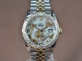 勞力士WatchesDateJust2011FloraSS/DiamPearl灰色A-2836-2自動機芯搭載