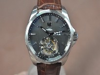 豪雅【男性用】Carrera43mmSS/LEGreyAsianFlyingTourbillon手上鏈搭載