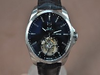 豪雅【男性用】Carrera43mmSS/LEBlackAsianFlyingTourbillon手上鏈搭載