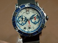 雅典錶【男性用】MaxiMarineChronoBlueSS/RUWhtA-7750自動機芯搭載