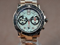 雅典錶【男性用】MaxiMarineChronoBlkRG/RGWhtA-7750自動機芯搭載．振頻每小時28,800次