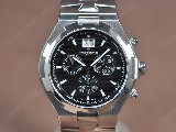 江詩丹頓VacheronConstantinOverseasSS/SSBlackDialSwissRonda5040石英錶