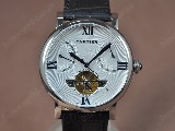 卡地亞CartierCalenderTourbillonSS/LEBlackAsian自動機芯搭載