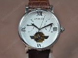 卡地亞CartierCalenderTourbillonSS/LEWhiteAsian自動機芯搭載